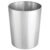 mDesign Round Metal Small 1.7 Gallon Recycle Trash Can Wastebasket, Garbage Container Bin for Bathrooms, Kitchen, Bedroom, Home Office – Durable Stainless Steel – Mirri Collection – Chrome